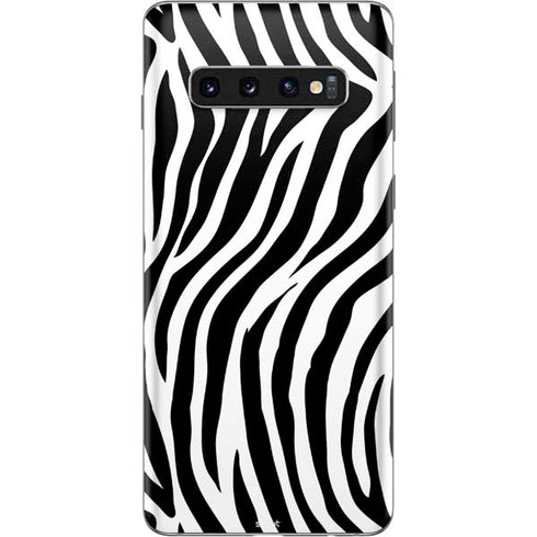 Zebra Print Galaxy S10 Skin