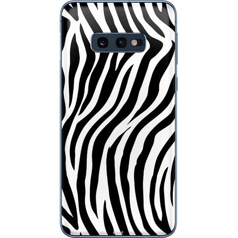 Zebra Print Galaxy S10e Skin