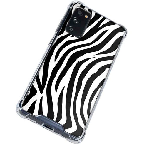 Zebra Print Galaxy S20 FE Clear Case