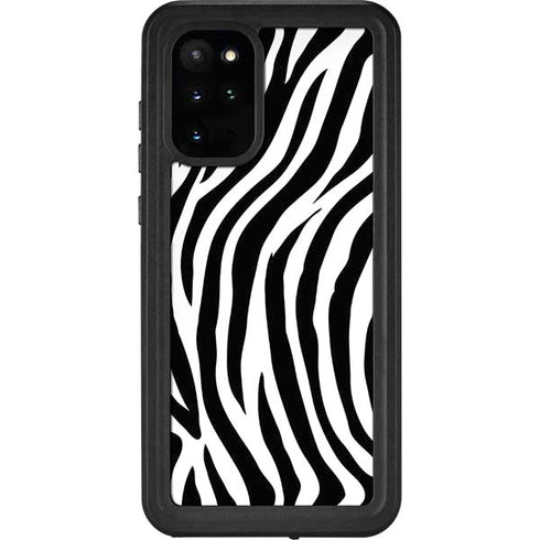 Zebra Print Galaxy S20 Plus Waterproof Case