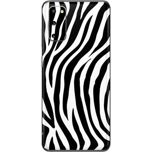 Zebra Print Galaxy S20 Skin