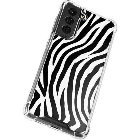 Zebra Print Galaxy S21 FE Clear Case