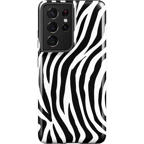 Zebra Print Galaxy S21 Ultra 5G Pro Case