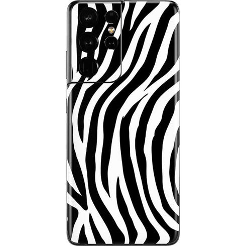Zebra Print Galaxy S21 Ultra 5G Skin