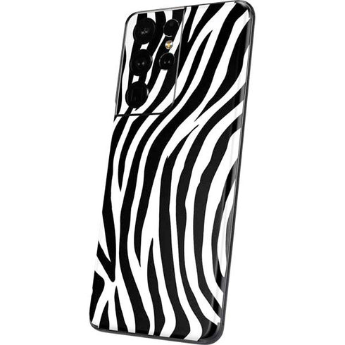 Zebra Print Galaxy S21 Ultra 5G Skin