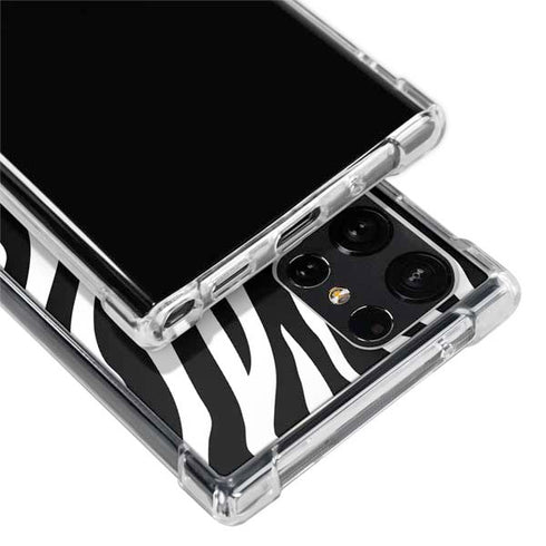 Zebra Print Galaxy S22 Ultra Clear Case