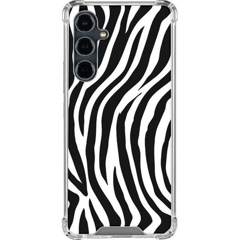 Zebra Print Galaxy S23 FE Clear Case