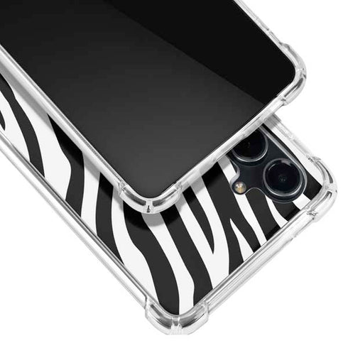 Zebra Print Galaxy S23 FE Clear Case