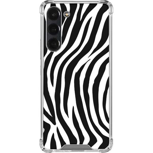 Zebra Print Galaxy S23 Plus Clear Case