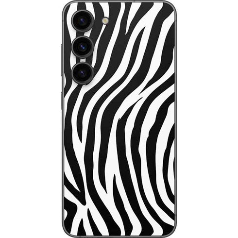 Zebra Print Galaxy S23 Skin