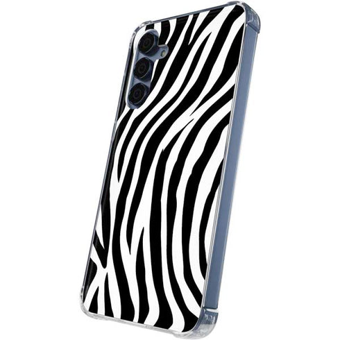 Zebra Print Galaxy S24 Clear Case