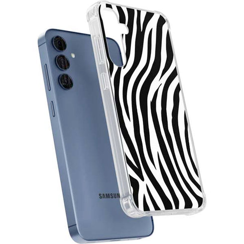 Zebra Print Galaxy S24 Clear Case