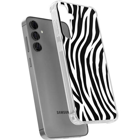 Zebra Print Galaxy S24 Plus Clear Case