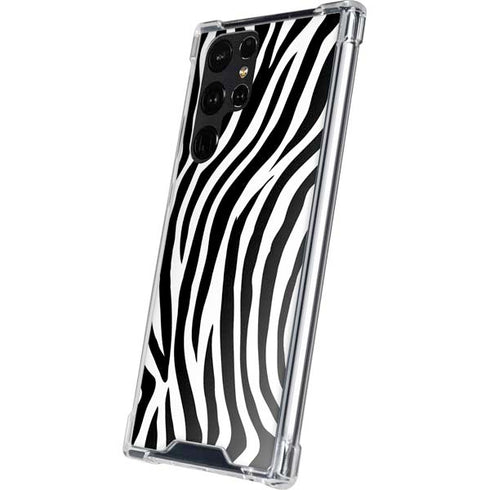 Zebra Print Galaxy S24 Ultra Clear Case