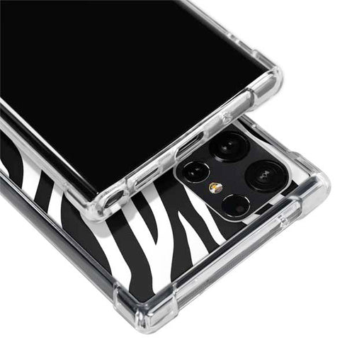 Zebra Print Galaxy S24 Ultra Clear Case
