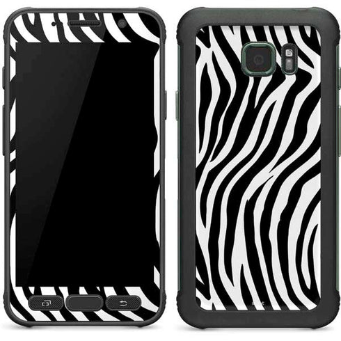 Zebra Print Galaxy S7 Active Skin