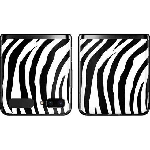 Zebra Print Galaxy Z Flip Skin