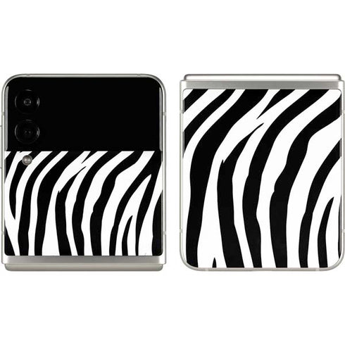 Zebra Print Galaxy Z Flip3 5G Skin