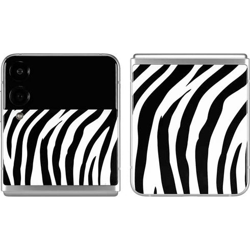 Zebra Print Galaxy Z Flip4 5G Skin