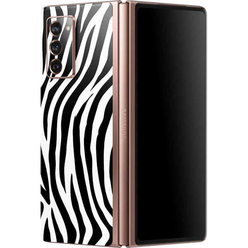 Zebra Print Galaxy Z Fold2 5G Skin