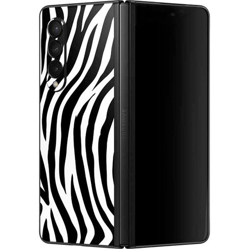 Zebra Print Galaxy Z Fold3 5G Skin