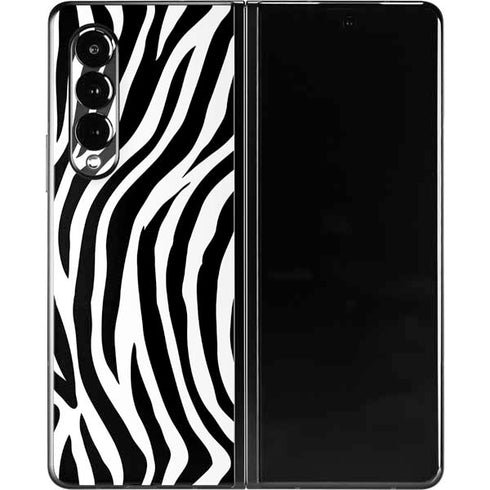 Zebra Print Galaxy Z Fold3 5G Skin