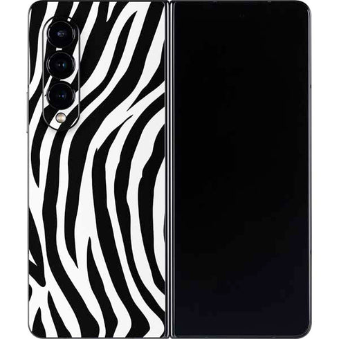 Zebra Print Galaxy Z Fold4 5G Skin