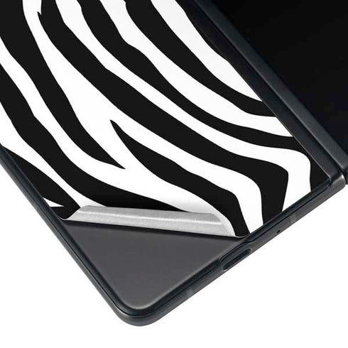 Zebra Print Galaxy Z Fold4 5G Skin