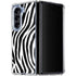 Zebra Print Galaxy Z Fold5 5G Clear Case