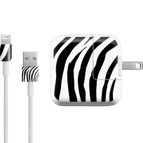 Zebra Print iPad Charger (10W USB) Skin