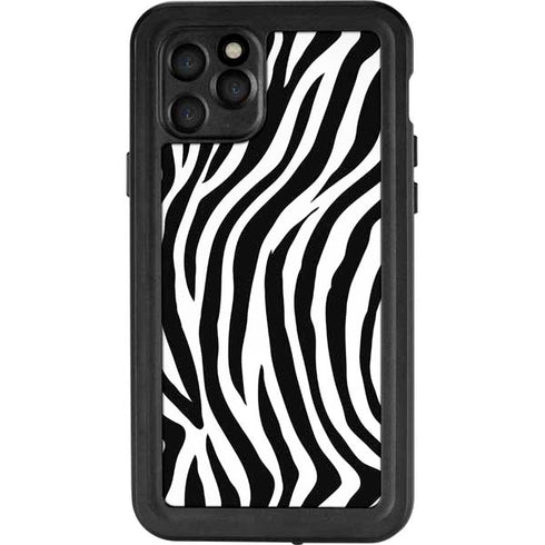 Zebra Print iPhone 11 Pro Waterproof Case