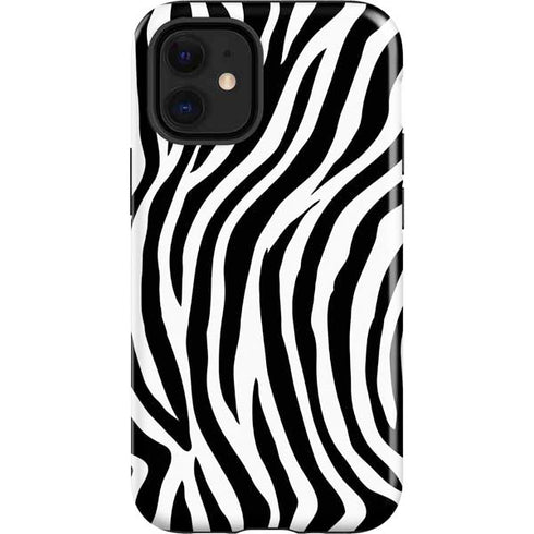 Zebra Print iPhone 12 Mini Impact Case