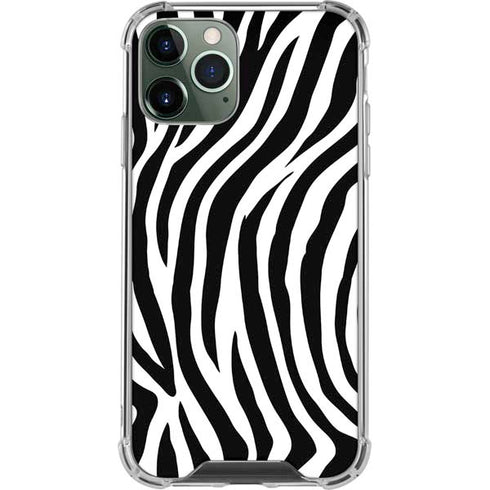 Zebra Print iPhone 12 Pro Max Clear Case
