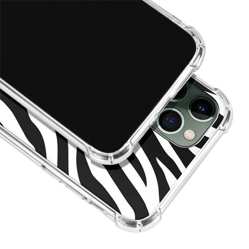 Zebra Print iPhone 12 Pro Max Clear Case