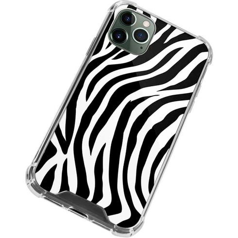 Zebra Print iPhone 12 Pro Max Clear Case