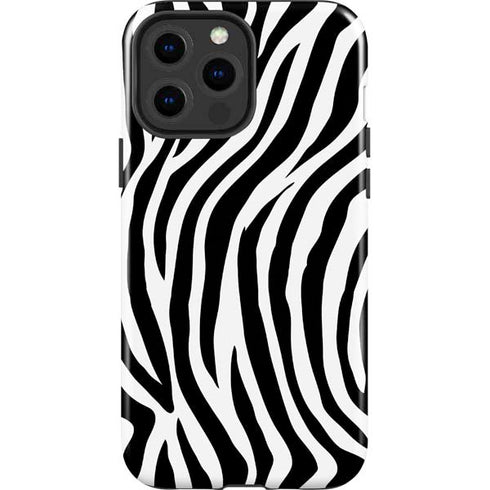 Zebra Print iPhone 13 Pro Max Impact Case