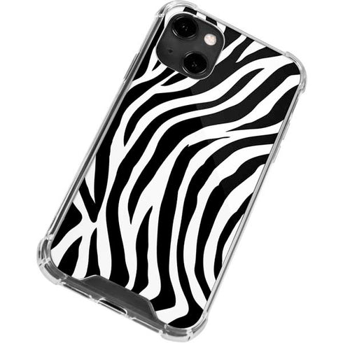 Zebra Print iPhone 14 Clear Case