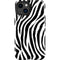 Zebra Print iPhone 15 Plus Impact Case