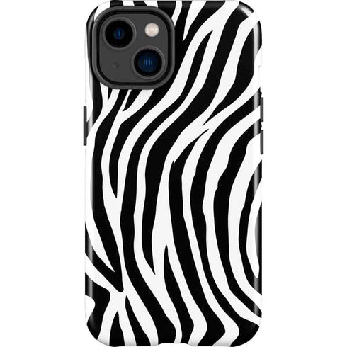Zebra Print iPhone 14 Plus Impact Case