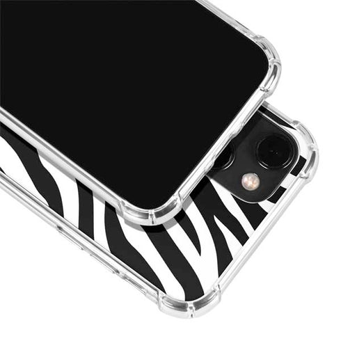 Zebra Print iPhone 14 Plus Clear Case