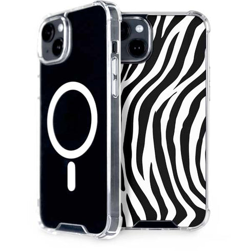 Zebra Print iPhone 15 Plus MagSafe Case