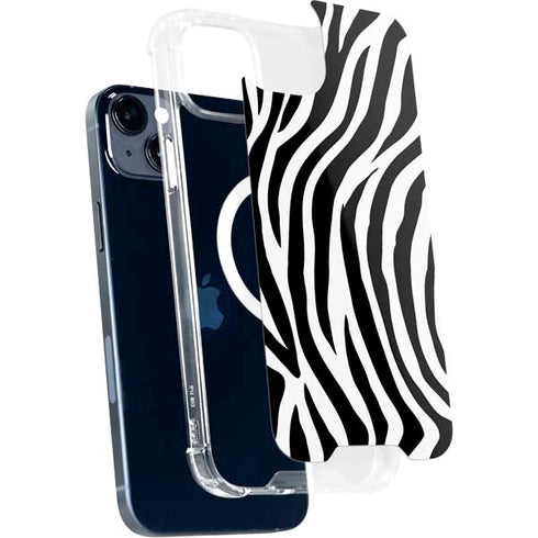 Zebra Print iPhone 15 Plus MagSafe Case