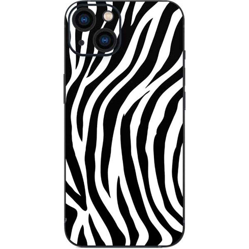 Zebra Print iPhone 15 Plus Skin