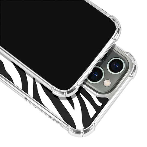 Zebra Print iPhone 15 Pro Clear Case