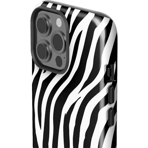 Zebra Print iPhone 15 Pro Max Impact Case