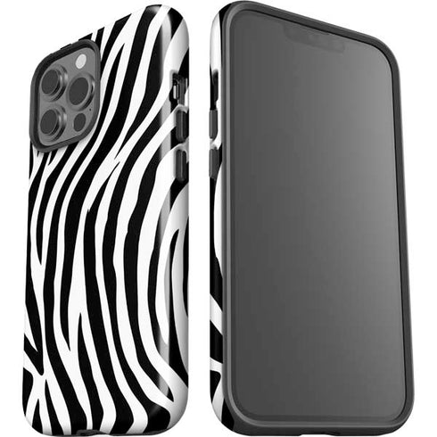 Zebra Print iPhone 15 Pro Max Impact Case