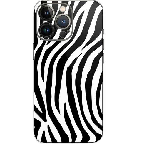 Zebra Print iPhone 14 Pro Skin
