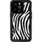 Zebra Print iPhone 15 Pro Waterproof Case