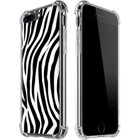Zebra Print iPhone 7/8 Plus Clear Case