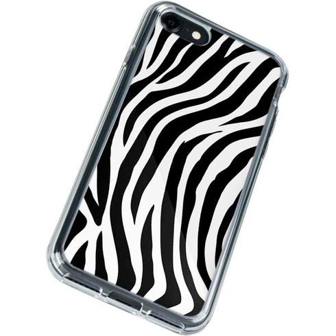 Zebra Print iPhone SE (2nd & 3rd Gen) Clear Case